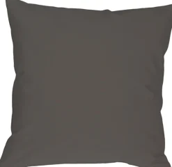 Caravan Cotton Dark Gray 20x20 Throw Pillow