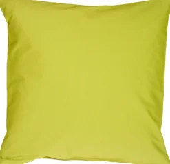 Caravan Cotton Lime Green 23x23 Throw Pillow