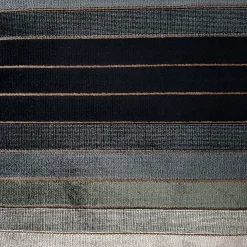 Carbon Stripes Textured Velvet Throw Pillow 12x19