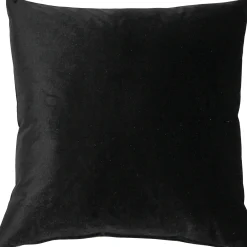 Castello Black Velvet Throw Pillow 20x20