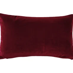 Castello Burgundy Velvet Throw Pillow 12x20