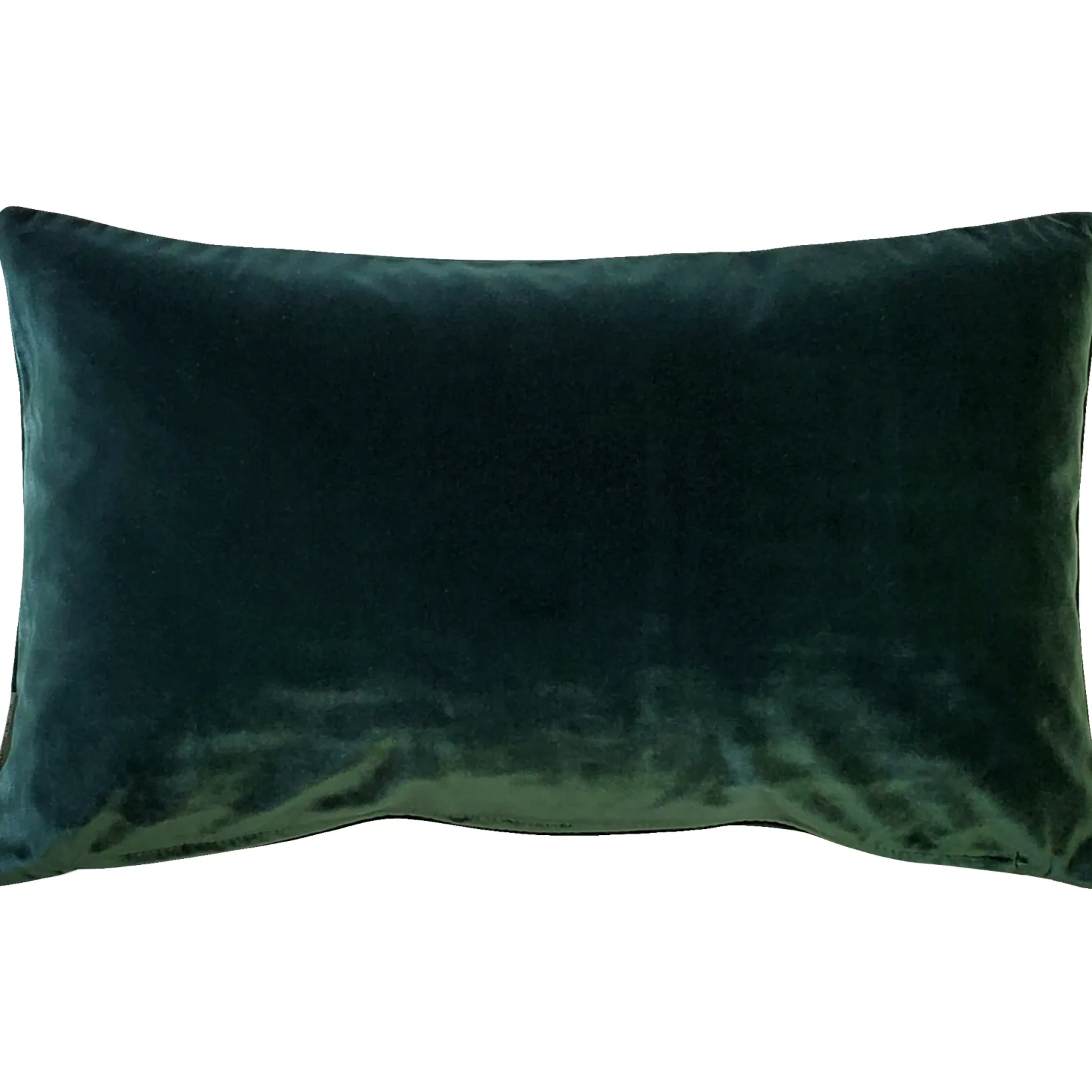 Castello Forest Green Velvet Throw Pillow 12x20