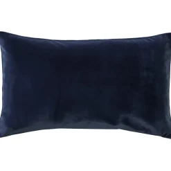 Castello Midnight Blue Velvet Throw Pillow 12x20