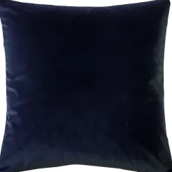 Castello Midnight Blue Velvet Throw Pillow 20x20