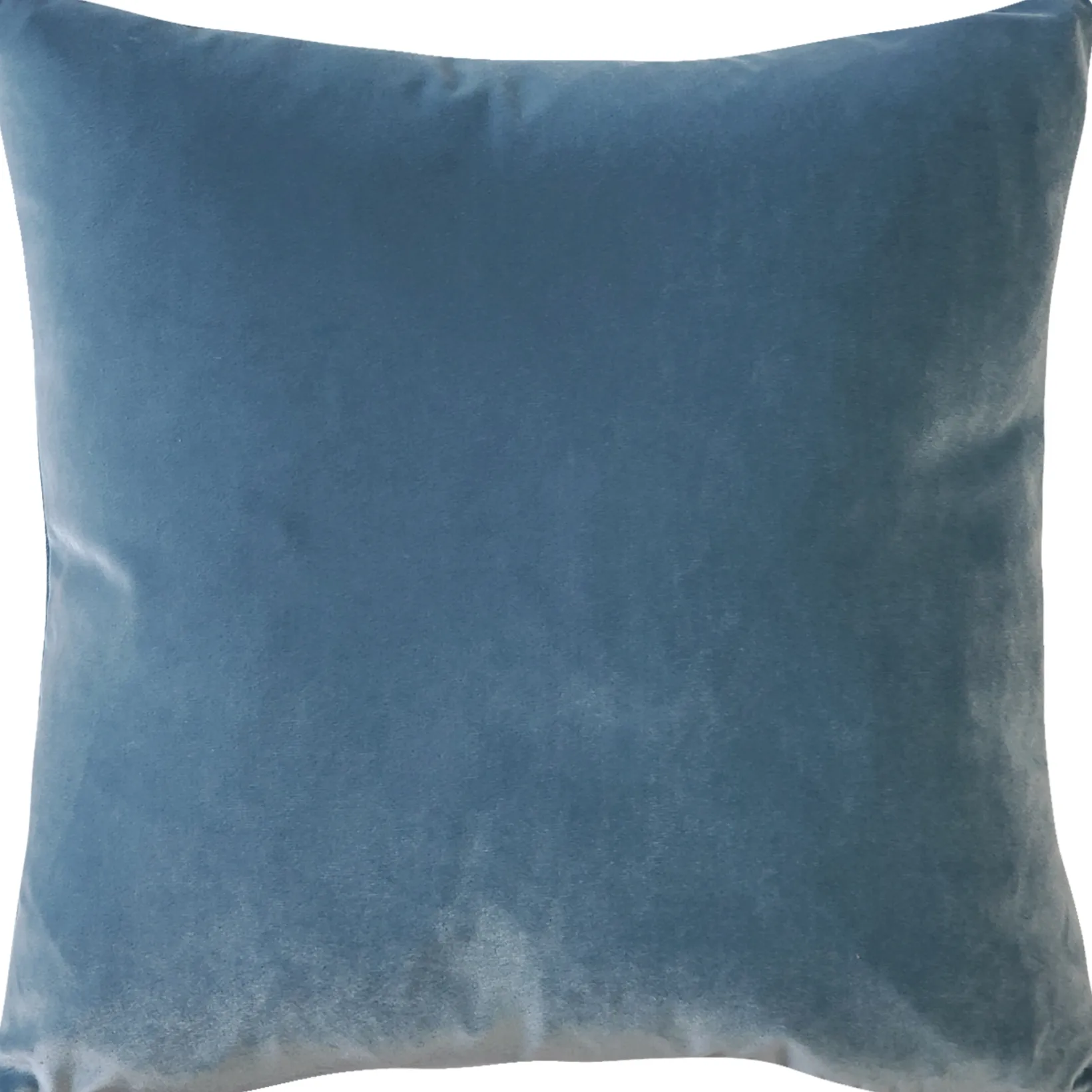 Castello Provincial Blue Velvet Throw Pillow 17x17