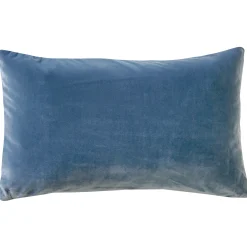 Castello Provincial Blue Velvet Throw Pillow 12x20