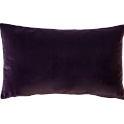 Castello Purple Velvet Throw Pillow 12x20