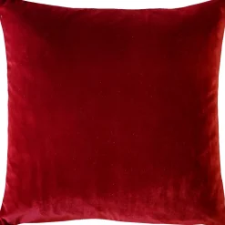 Castello Red Velvet Throw Pillow 17x17