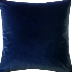 Castello Royal Blue Velvet Throw Pillow 17x17