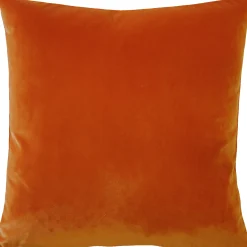 Castello Sedona Orange Velvet Throw Pillow 20x20