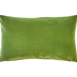 Castello Summer Green Velvet Throw Pillow 12x20