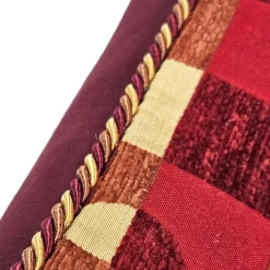 Checkers Red and Yellow Throw Pillow 17x17