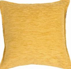 Chocolate and Tan Chenille Blocks Throw Pillow