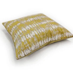 Citrine Rhythm Geometric Throw Pillow 20x20
