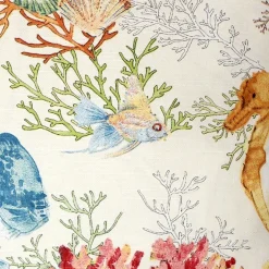 Coral Reef Fish Throw Pillow 18x18
