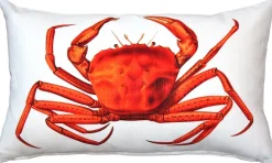 Crab Throw Pillow 12x19