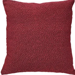 Crimson Boucle Throw Pillow 20x20