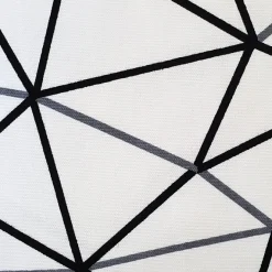 Crossed Lines Cotton Print Throw Pillow 20x20