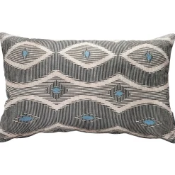 Desmond Blue Diamond Pillow 12x20
