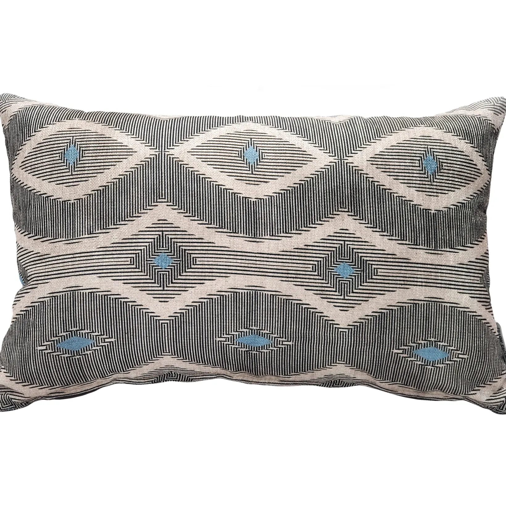 Desmond Blue Diamond Pillow 12x20