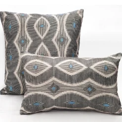Desmond Blue Diamond Pillow 12x20