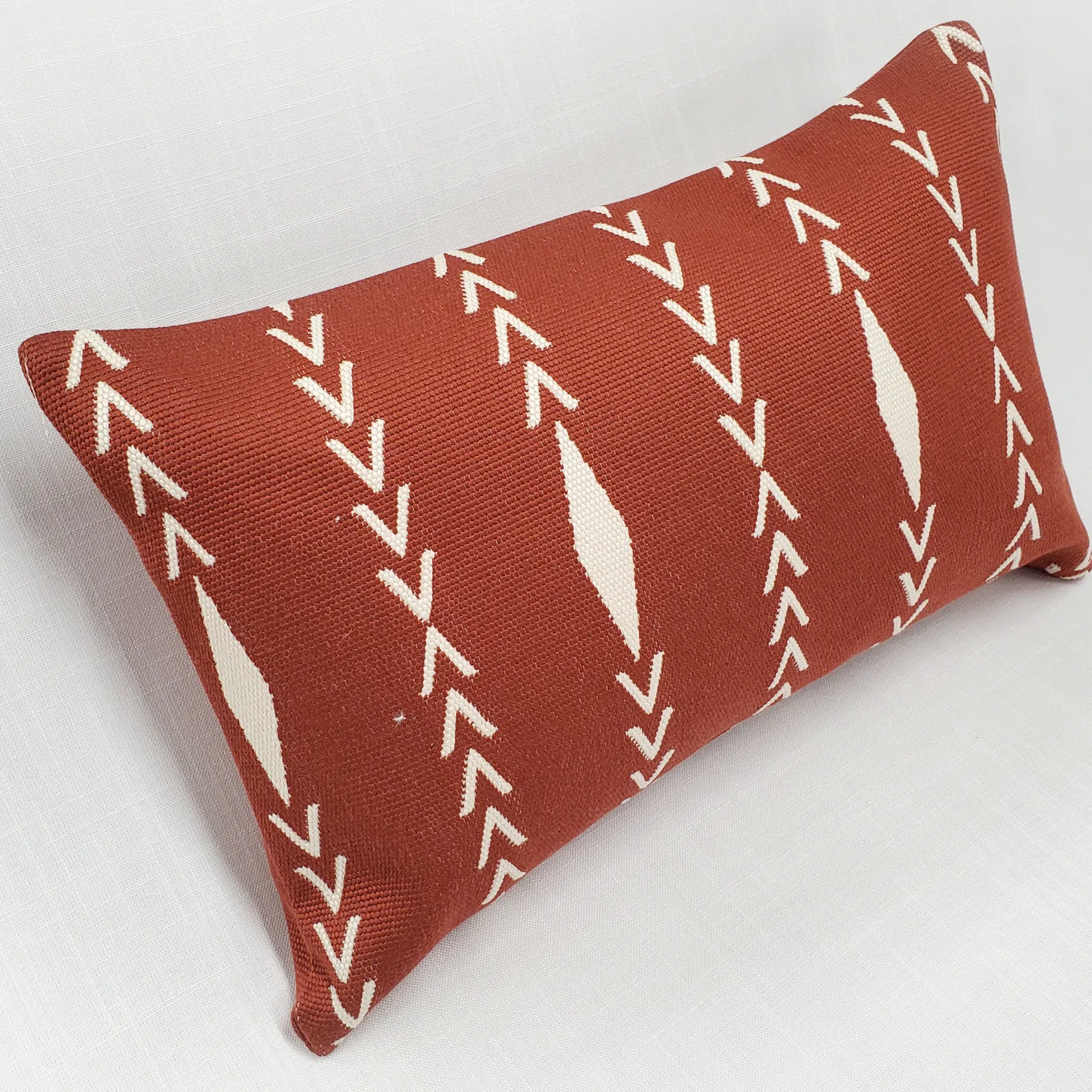 Diamond Ray Cinnamon Throw Pillow 12x20