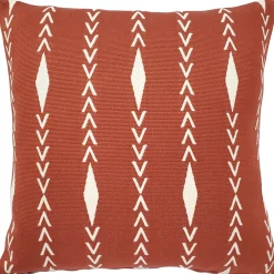 Diamond Ray Cinnamon Throw Pillow 20x20