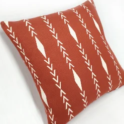 Diamond Ray Cinnamon Throw Pillow 20x20