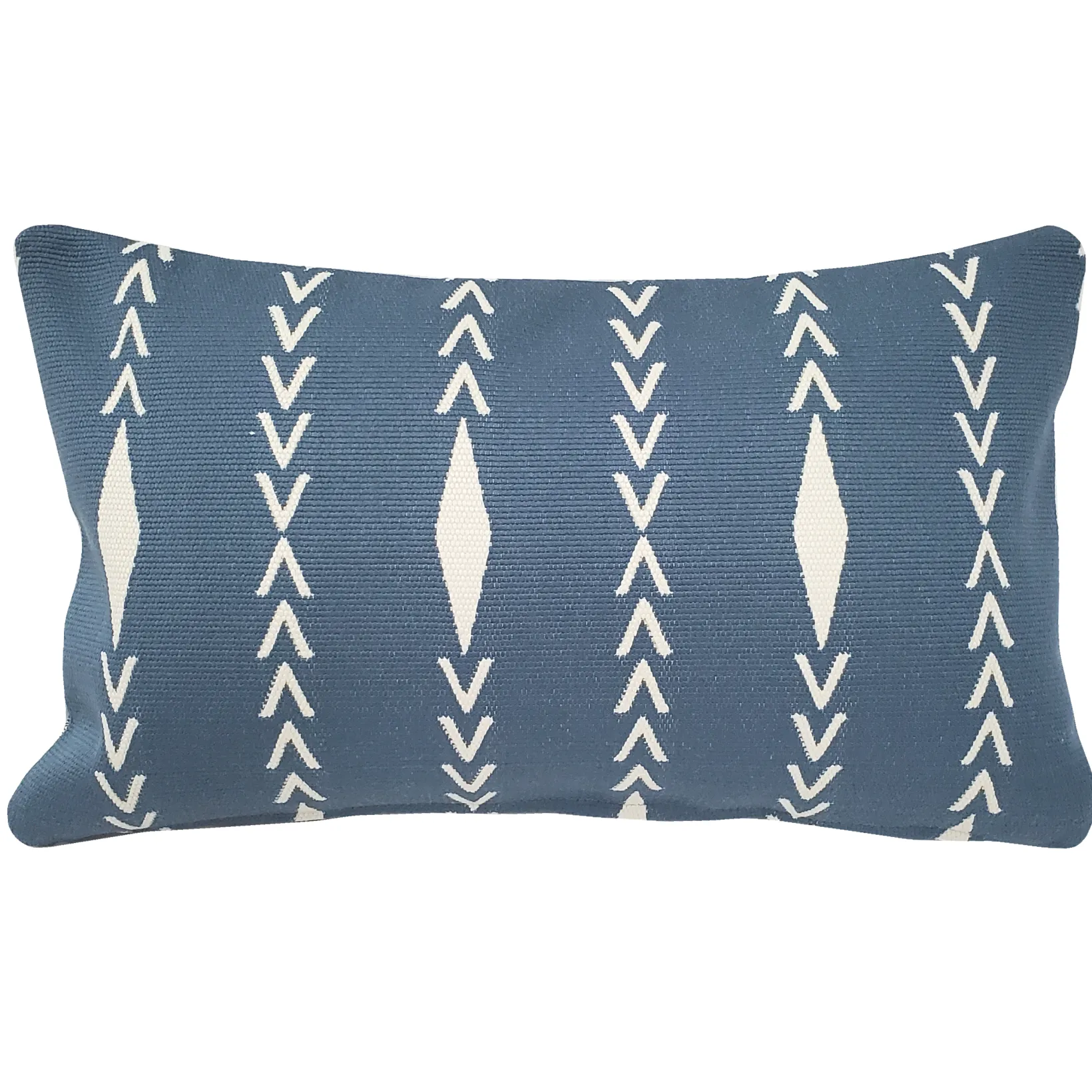 Diamond Ray Mineral Blue Throw Pillow 12x20