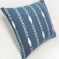Diamond Ray Mineral Blue Throw Pillow 20x20