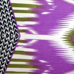 Electric Ikat Purple 15x27 Throw Pillow