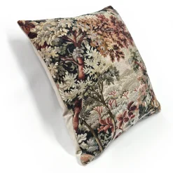 Elm Forest Russet Tapestry Throw Pillow 21x21