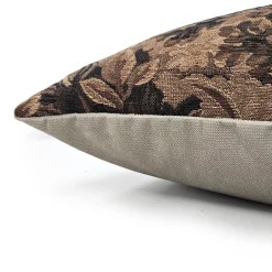 Elm Forest Sepia Tapestry Throw Pillow 21x21