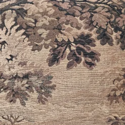 Elm Forest Sepia Tapestry Throw Pillow 21x21