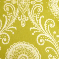 Filigree Green 17x17 Throw Pillow