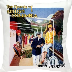 Fjords of British Columbia Throw Pillow 20x20