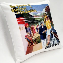 Fjords of British Columbia Throw Pillow 20x20
