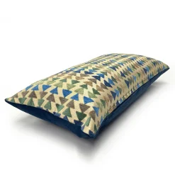 Geometric Arrowhead Ocean Breeze Throw Pillow 12x24