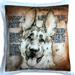 German Shepherd Dog Pillow 17x17