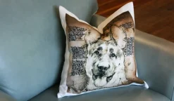 German Shepherd Dog Pillow 17x17