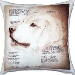 Golden Retriever Dog Pillow 17x17