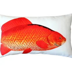 Goldfish Fish Pillow 12x19
