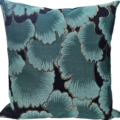 Great Ginkgo Leaf Jacquard Throw Pillow 22x22