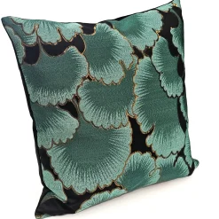 Great Ginkgo Leaf Jacquard Throw Pillow 22x22