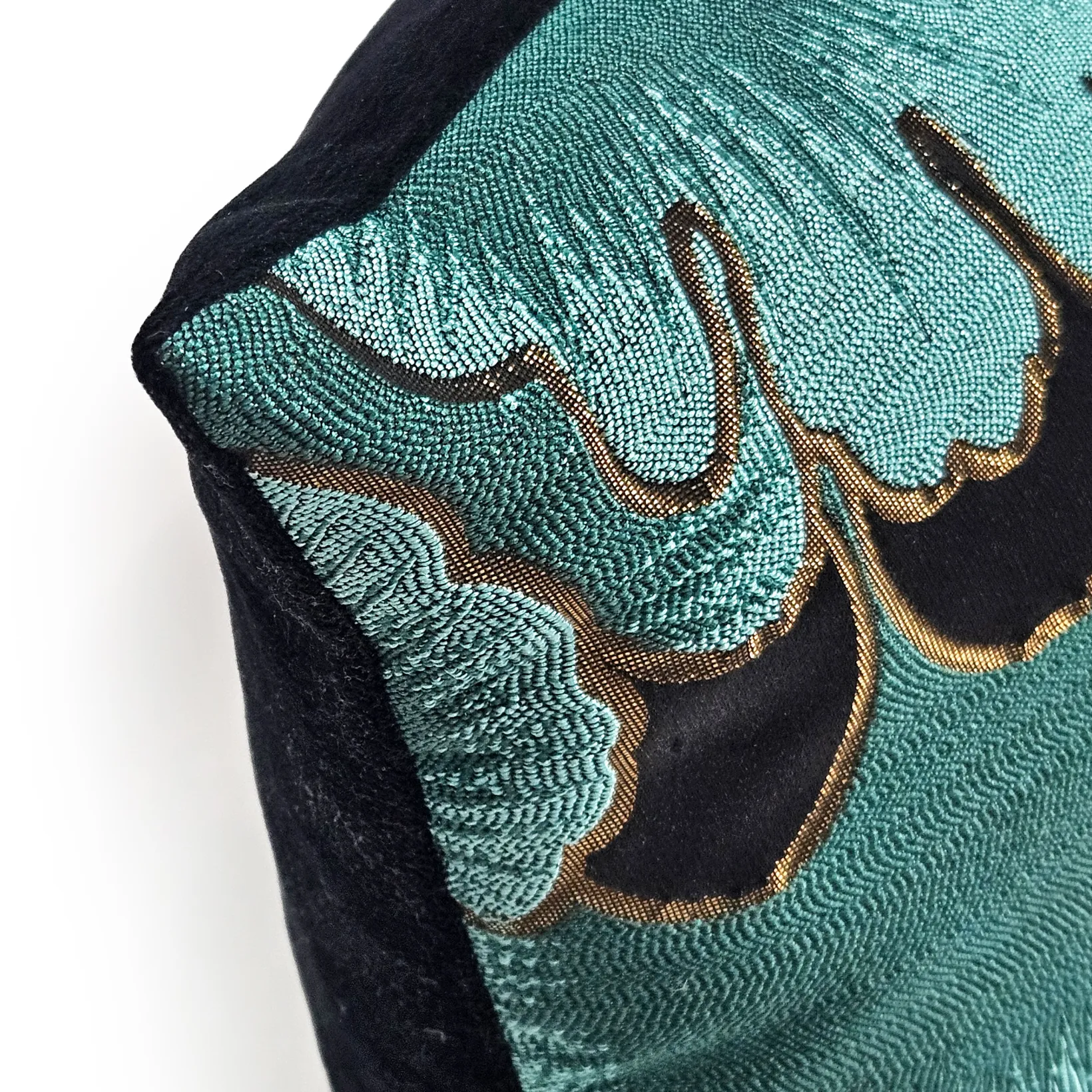 Great Ginkgo Leaf Jacquard Throw Pillow 22x22