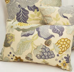 Harvest Floral Blue 12x20 Throw Pillow