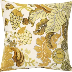 Harvest Floral Yellow 20x20 Throw Pillow