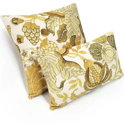 Harvest Floral Yellow 12x20 Throw Pillow
