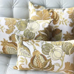 Harvest Floral Yellow 12x20 Throw Pillow