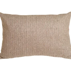 Herringbone Brown Rectangular Decorative Toss Pillow